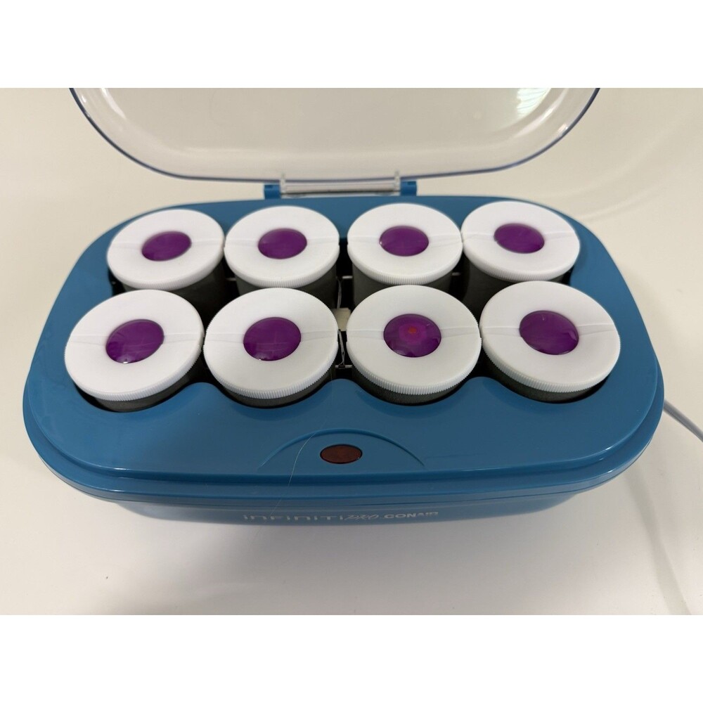 Hot Rollers Conair Big Curls Flocked Hairsetter 2" Jumbo Hair INFINITI PRO Blue